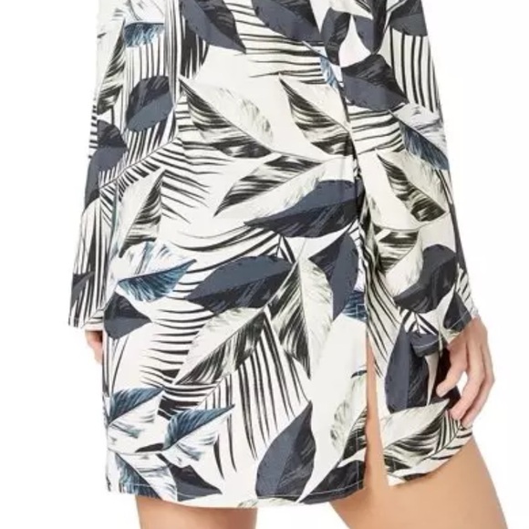 La Blanca BLUE Moment of Zen Printed Tunic Dress Swim Cover-Up - Picture 4 of 8